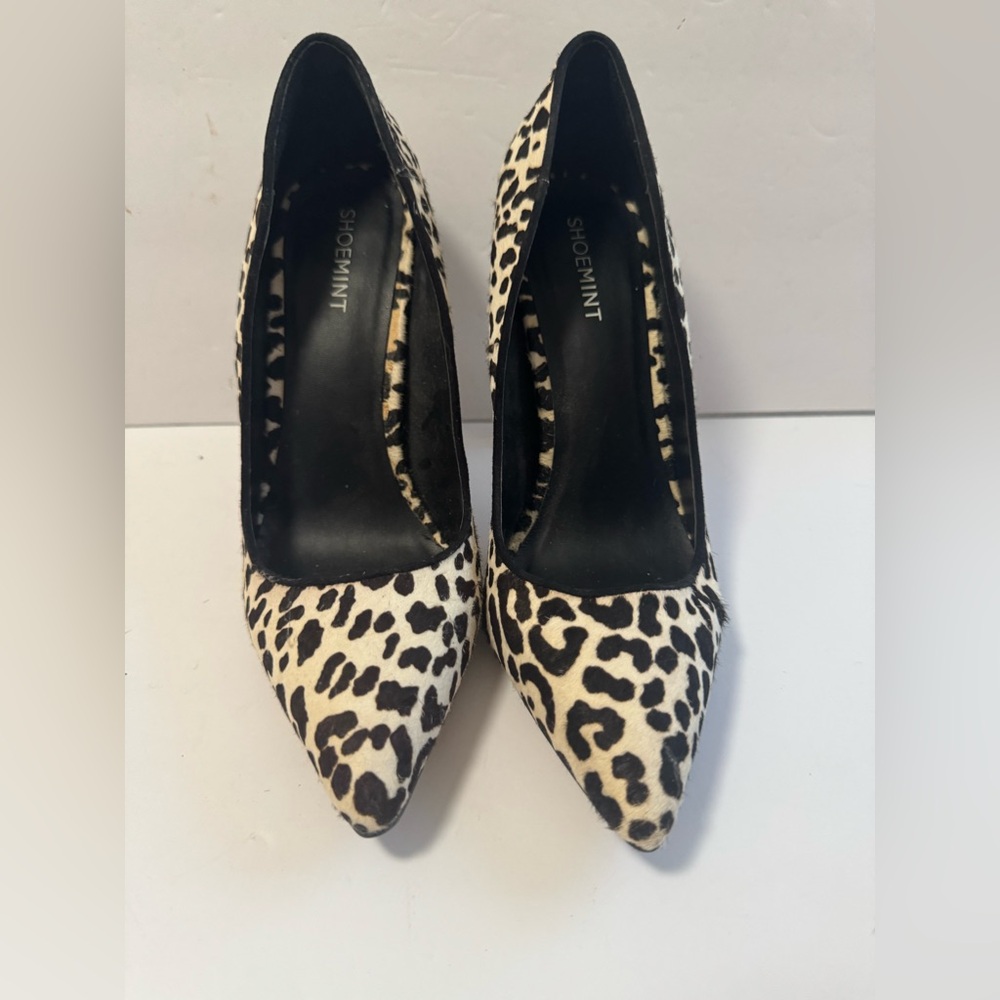 Shoemint Animal Print Pointed Heels